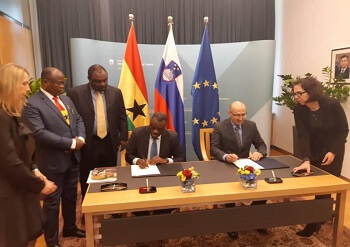 BUSINESS DEVELOPMENT MINISTER SIGNS MOU WITH SLOVENIA ON ECONOMIC COOPERATION